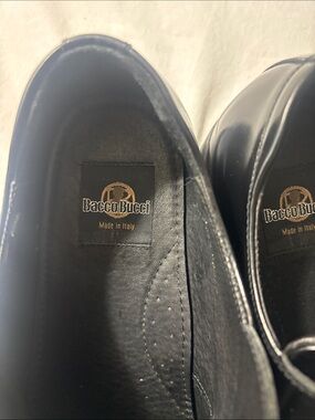 Bacco Bucci Men’s Black Leather Oxfords Size 12